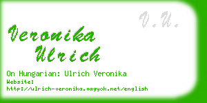 veronika ulrich business card